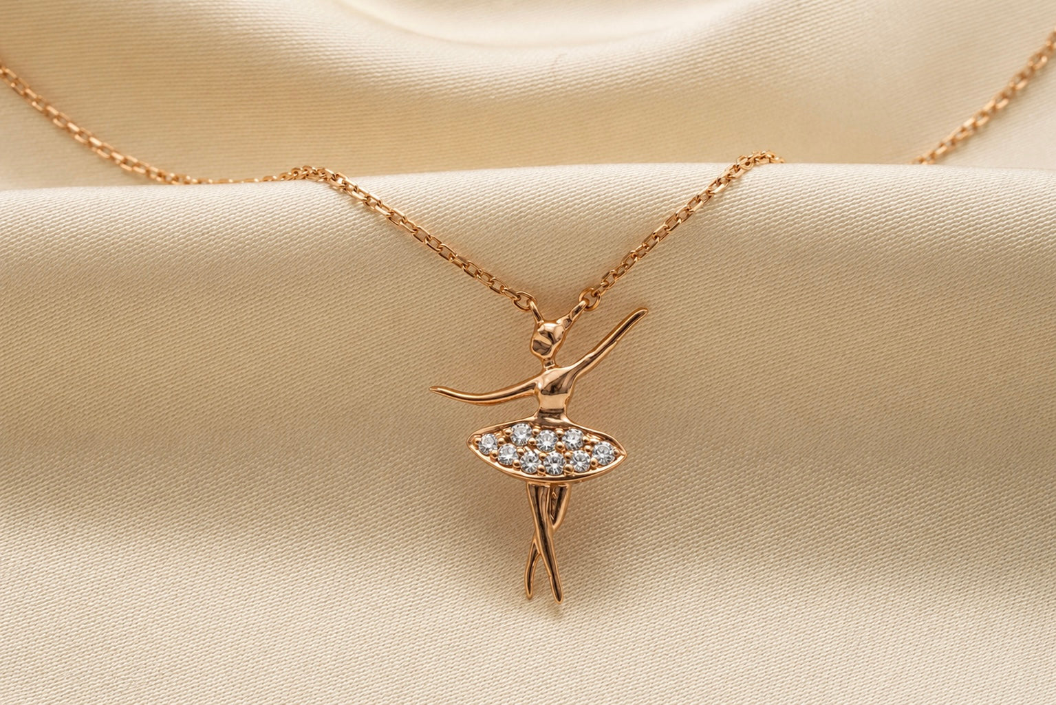 Ballet dancer necklace