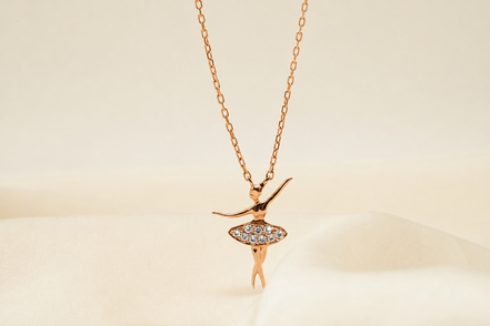 Ballet dancer necklace