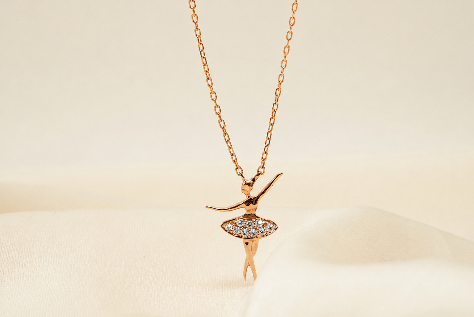 Ballet dancer necklace