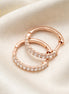 18k rose gold hoop earring