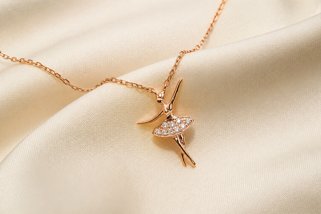 Ballet dancer necklace