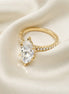 18k yellow gold moissanite marquise ring