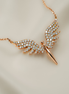 Your Guardian Angel – 18K Rose Gold Necklace with Natural Diamonds