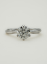A Sparkling Promise – One Carat Diamond Ring in 18K White Gold