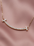 Radiant Smiles – 18K White Gold Necklace with Diamonds