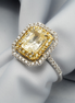 Sunshine on My Finger – Yellow Sapphire & Diamond Bliss Ring