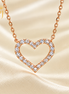 18k Rose Gold Heart  Necklace